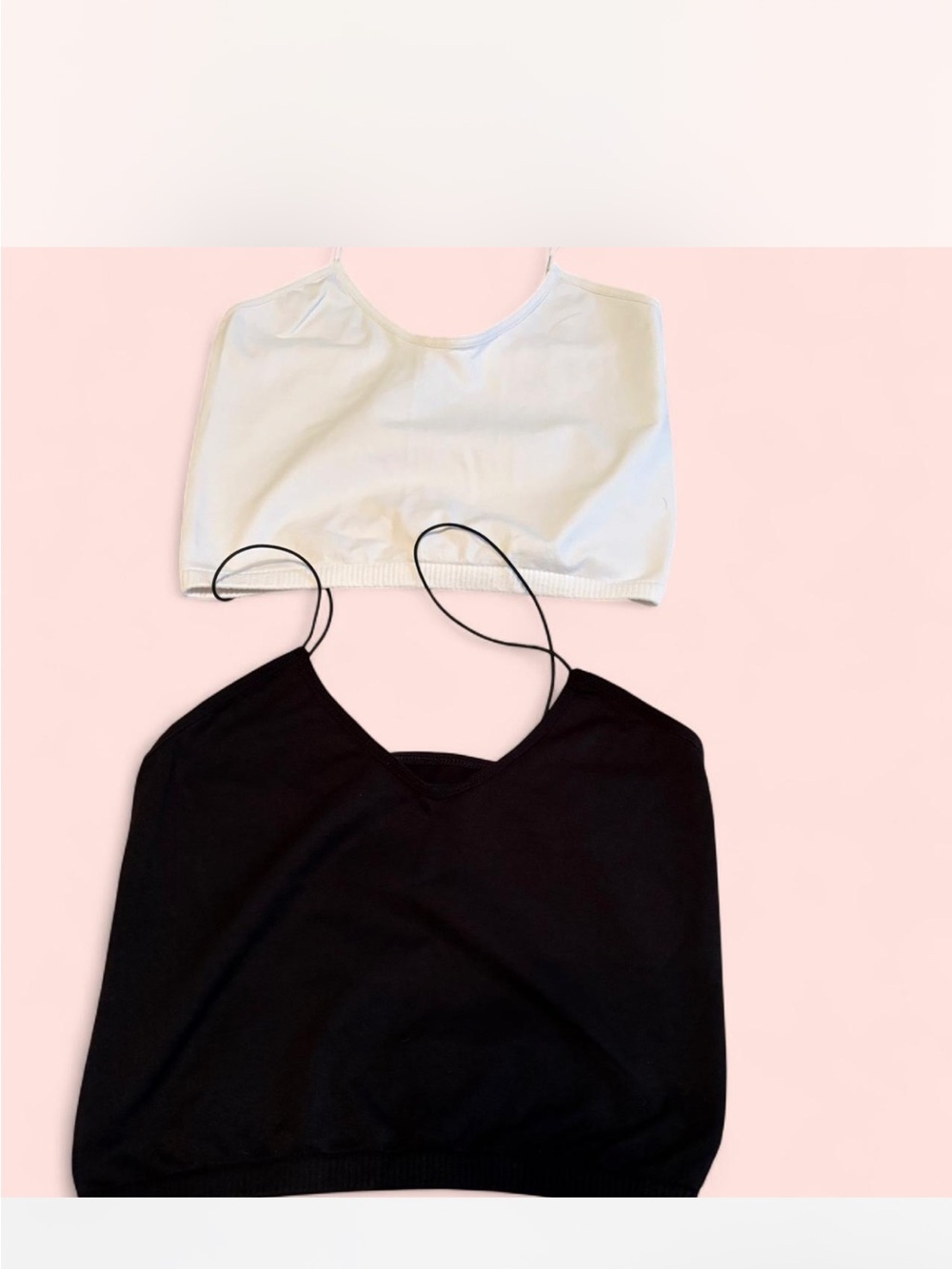 Free People - Intimately Women’s Spaghetti Strap Crop Tank - Black and White
